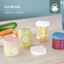 Babymoov Isy Bowls 9 Graduated Borosilicate glass conservation pots -