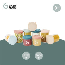 Babymoov Isy Bowls 9 Graduated Borosilicate glass conservation pots -