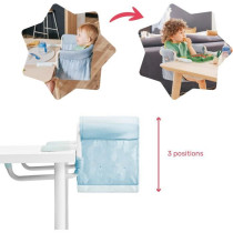 Badabulle Baby table seat with 4 -arm attachment system, ultra compact