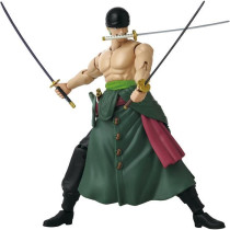 Anime Heroes Figure - BANDAI - One Piece Zoro Style 3 Swords 17 cm - 1