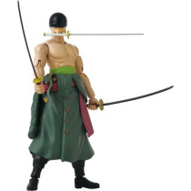 Anime Heroes Figure - BANDAI - One Piece Zoro Style 3 Swords 17 cm - 1