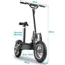 Trottinette électrique Cross - BEEPER FX1000 - 1000W - Batterie Plomb