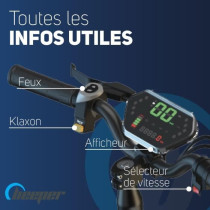 Trottinette électrique tout-terrain - BEEPER - Cross - 500W - 10- 48V