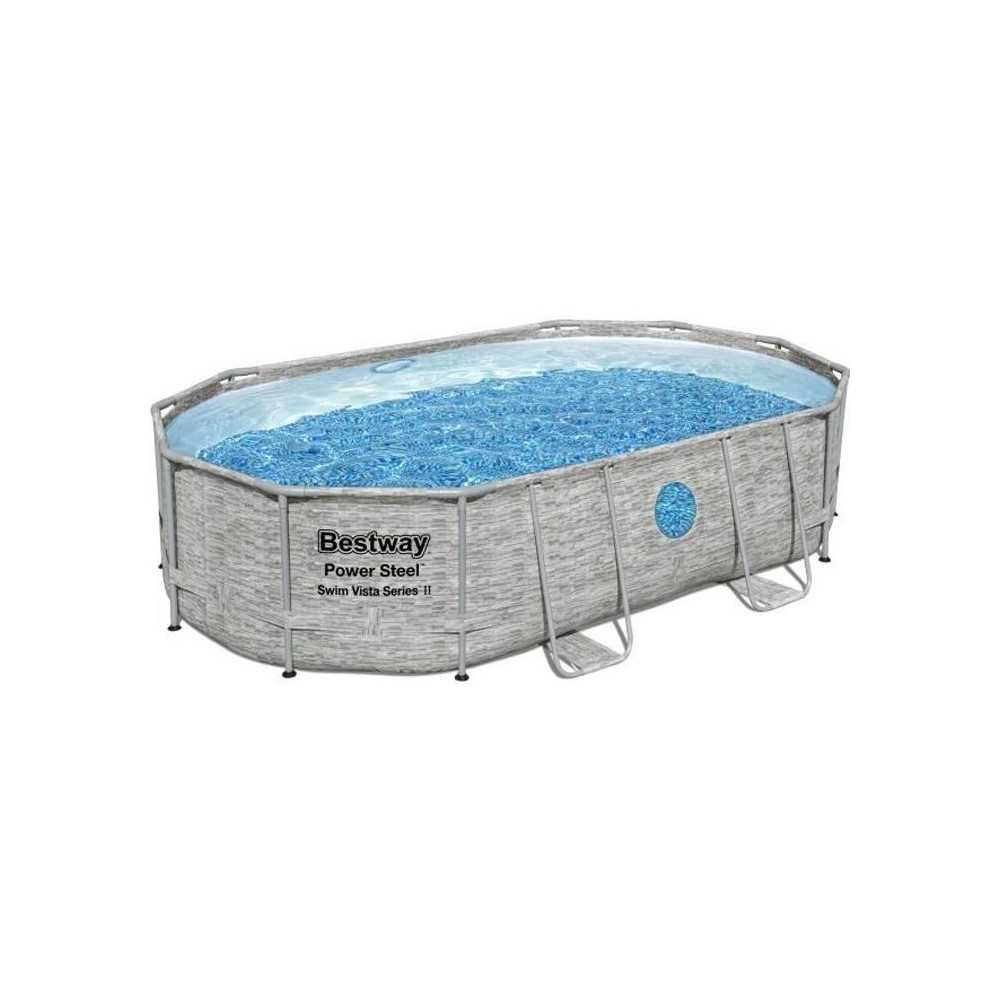 Kit Piscine hors sol tubulaire BESTWAY - Power Steel™ - 488 x 305 x