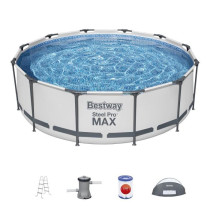 Kit Piscine hors sol tubulaire BESTWAY - Steel Pro Max™ - 366 cm x 1