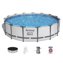 Kit Piscine hors sol tubulaire BESTWAY Steel Pro Max™- 457 x 107 cm