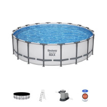 Kit Piscine hors sol tubulaire BESTWAY - Steel Pro Max - 549 x 132 cm