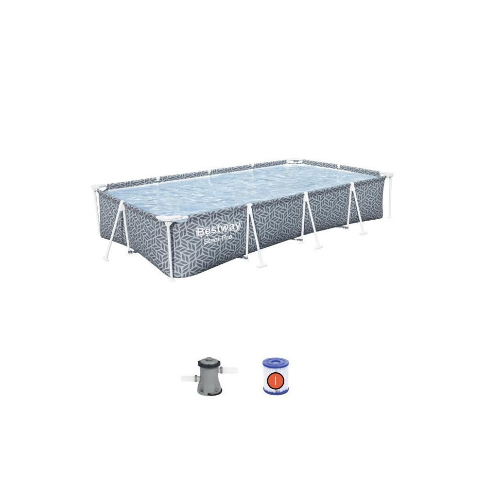 BESTWAY Above Ground Tubular Pool Kit - Steel Pro™ - 366 x 201 x 66