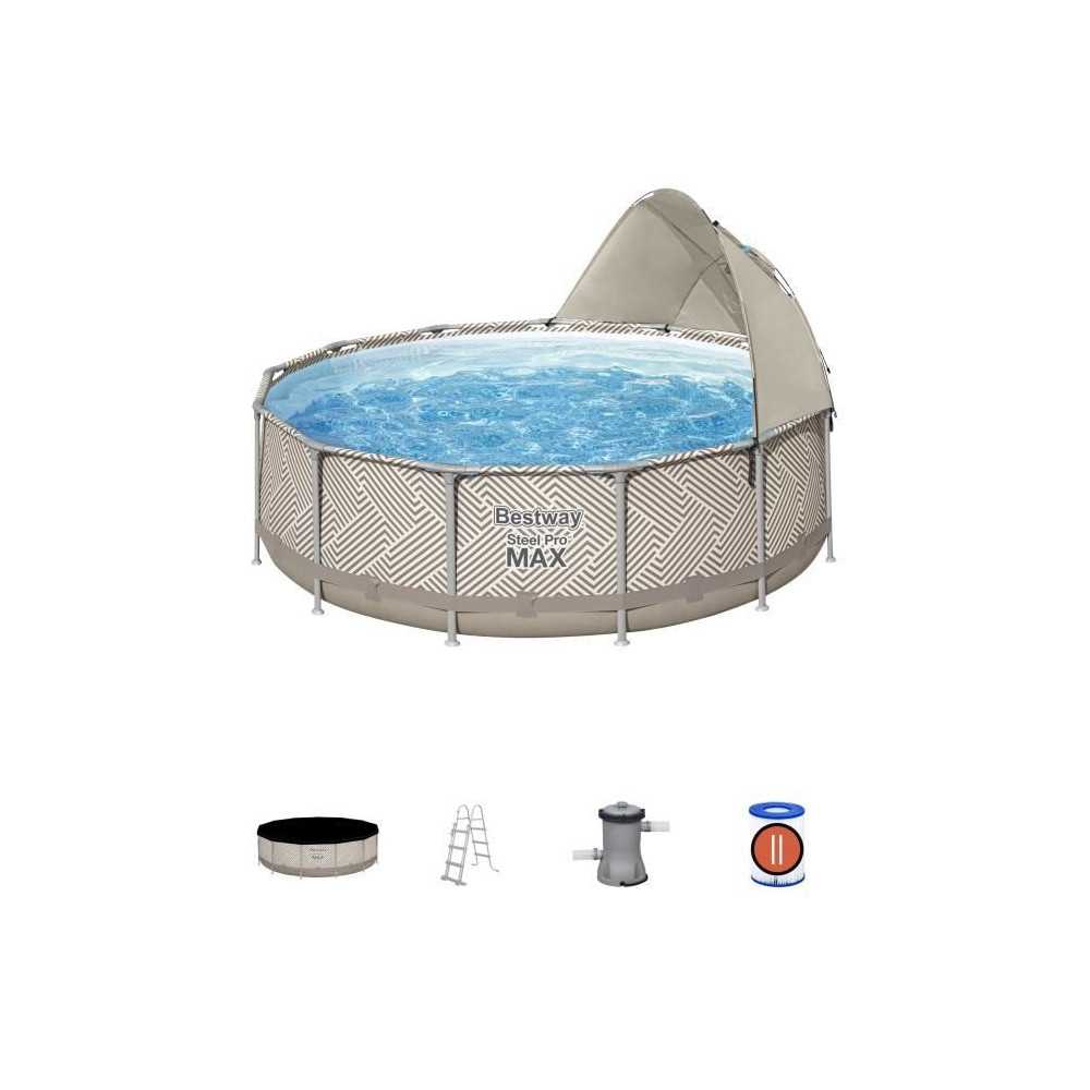 Kit Piscine hors sol tubulaire BESTWAY Steel Pro Max™ 396 x 107 cm -