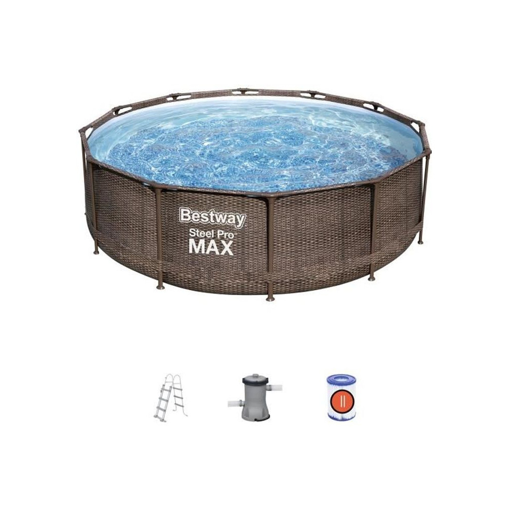 Kit Piscine hors sol tubulaire BESTWAY Steel Pro Max™ - 366 x 100 cm