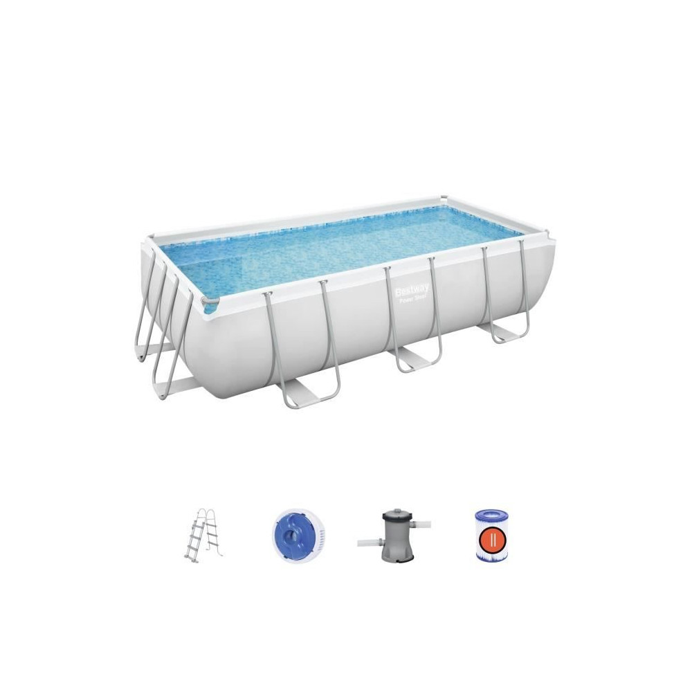 Kit Piscine hors sol tubulaire BESTWAY - Power Steel™ - 404 x 201 x