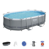 Kit Piscine hors sol tubulaire BESTWAY - Power Steel™- 488 x 305 x 1