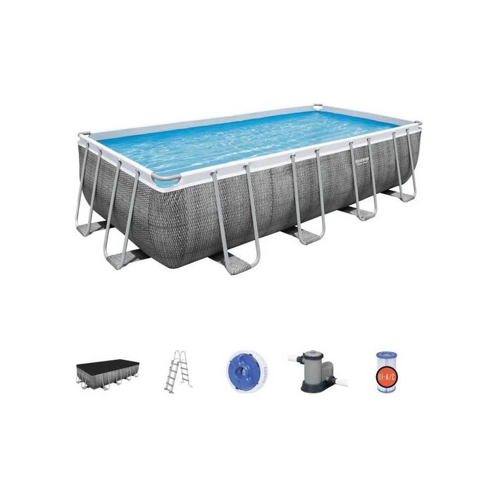 Kit Piscine hors sol tubulaire BESTWAY Power Steel™ - 549 x 274 x 12