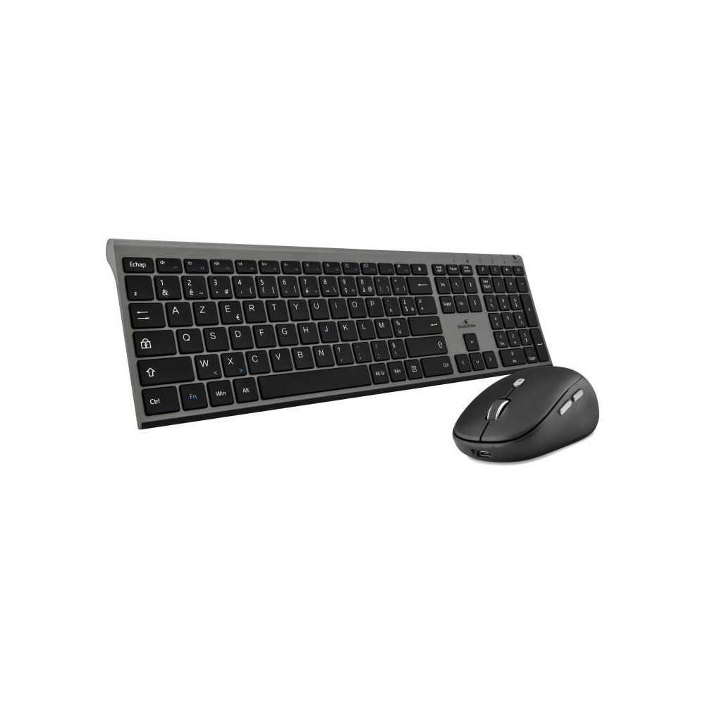 Keyboard + mouse - BLUESTORK - wireless - Grapheme - Black - PACK-WL-P