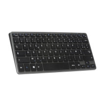 Wireless Keyboard - BLUESTORK - MINI R - Compact - Rechargeable - Grey