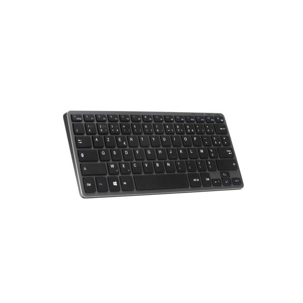 Wireless Keyboard - BLUESTORK - MINI R - Compact - Rechargeable - Grey