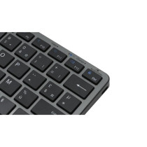 Wireless Keyboard - BLUESTORK - MINI R - Compact - Rechargeable - Grey