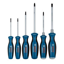 Set of 6 flat screwdrivers