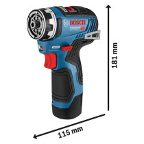 Bosch-Wireless Drill 12 V 35 Nm without battery or charger in an L-Box