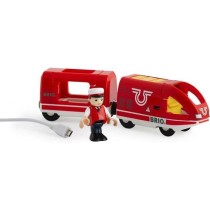 Train de Voyageur Rechargeable BRIO - Circuit de train en bois - Raven