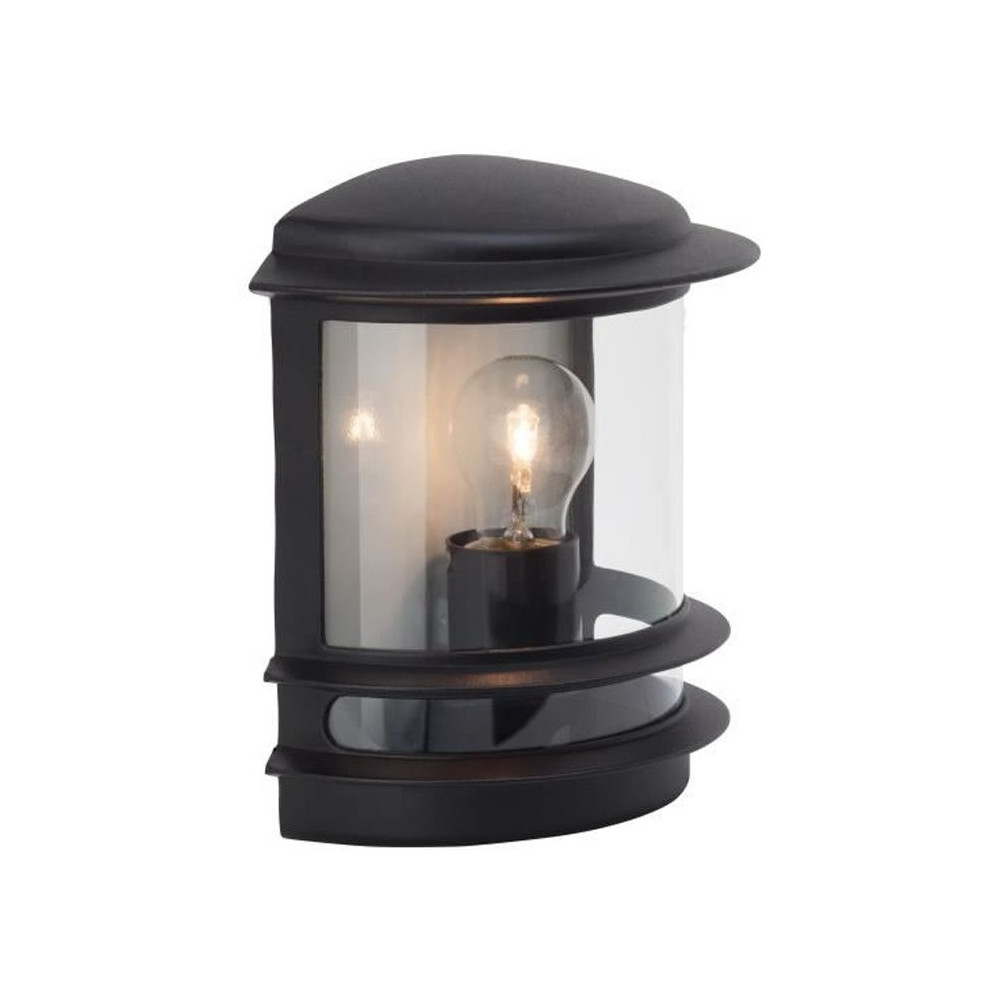 HOLLYWOOD-Outdoor wall light with sensor H25cm Black Brilliant