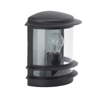 HOLLYWOOD-Outdoor wall light with sensor H25cm Black Brilliant