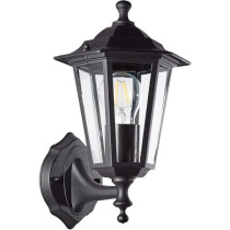 Carleen Outdoor Applique, Black, E27 MAX 60W, bulb not included