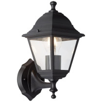 Brilliant rising exterior wall lamp nissie black e27 1x60w