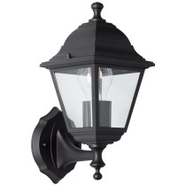 Brilliant rising exterior wall lamp nissie black e27 1x60w