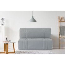 Banquette BZ DREAM - Tissu 100% Coton gris clair - Couchage 140x190 cm