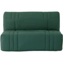 Banquette BZ DREAM - Tissu 100% Coton vert foret - Couchage 140x190 cm