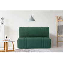 Banquette BZ DREAM - Tissu 100% Coton vert foret - Couchage 140x190 cm