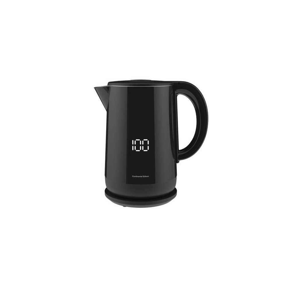 CONTINENTAL EDISON BL15LB digital kettle - Black - 1.5 L - 2200 W