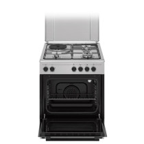 Cuisiniere mixte CONTINENTAL EDISON CECM60FCS - 3 feux gaz + 1 électr