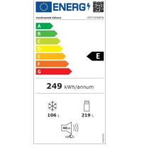 Réfrigérateur congélateur bas - CONTINENTAL EDISON - 325L - Total N