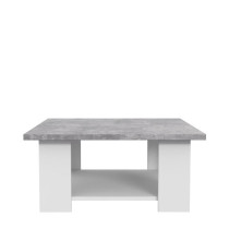 Pilvi coffee table - white and light concrete - contemporary - L 67 x