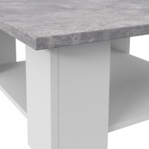 Pilvi coffee table - white and light concrete - contemporary - L 67 x