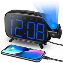 Clock radio with time projection - CGV - CR-P10 - Dual alarm - Large b