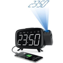 Clock radio with time projection - CGV - CR-P10 - Dual alarm - Large b