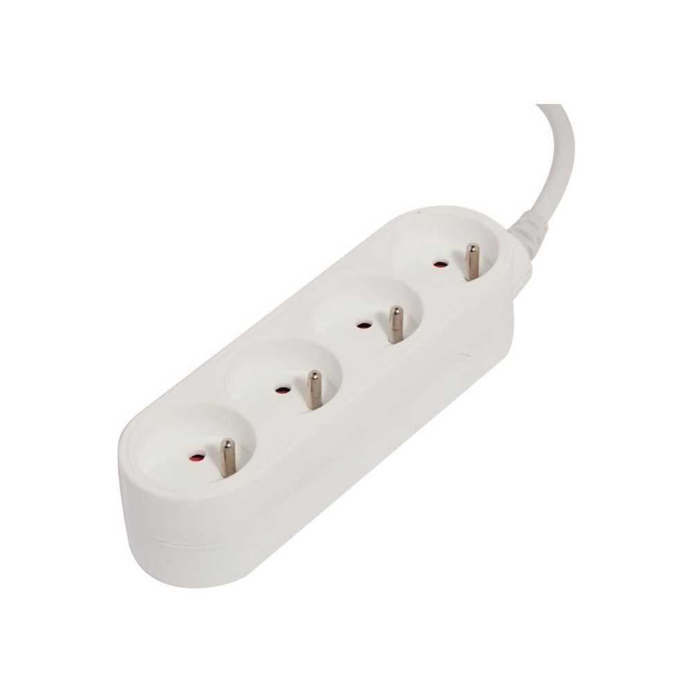 CHACON 4-socket 16A 1.5m white power strip