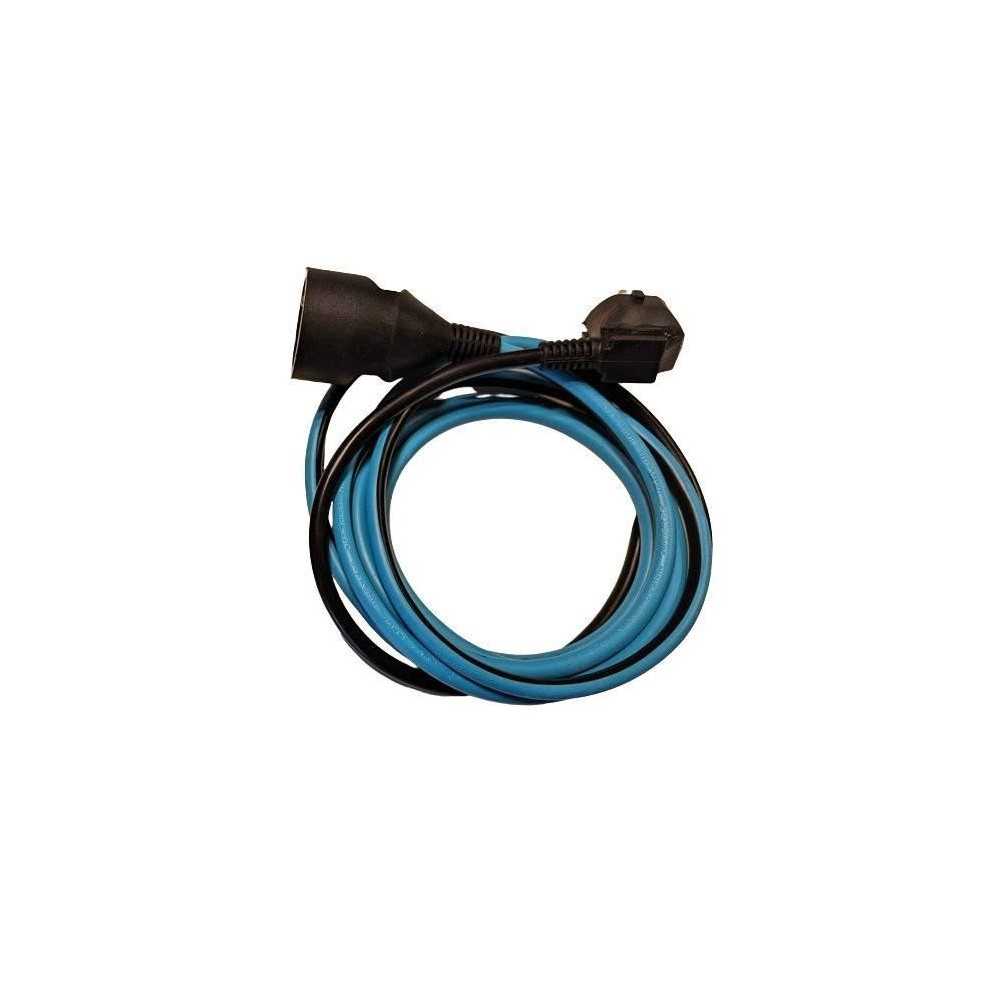 Dual color extension - CHACON - Black / Turquoise - H05VV-F 3G1.5 - 10