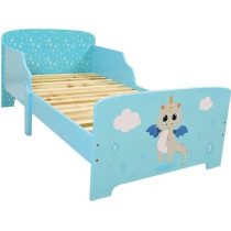 LEON THE DRAGON Bed with slats 140 x 70 cm for children