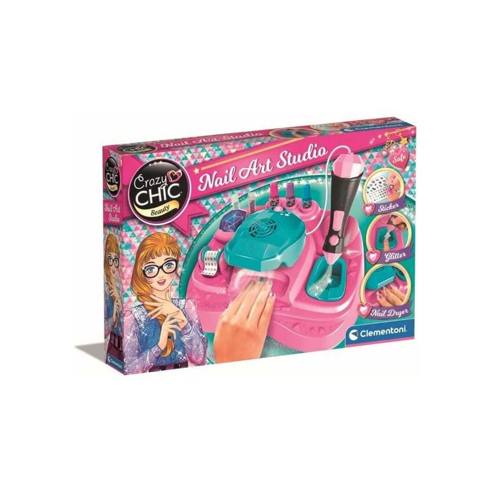 Clementoni - Nail art studio - Glitter machine + varnish dryer - Varni