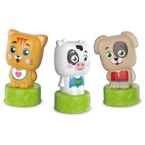 Clementoni - Cubes & animals Soft Clemmy - 6 Cubes + 3 characters + Bo