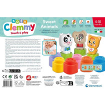 Clementoni - Cubes & animals Soft Clemmy - 6 Cubes + 3 characters + Bo