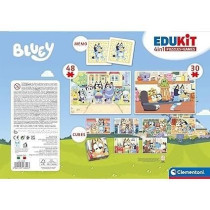 Clementoni - Edukit - Bluey - 4 in 1 learning box - 2 puzzles, 1 memo,