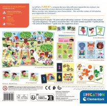 Clementoni - Box of 8 games in 1 - Educational games shapes, colors, n