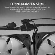 120mm ARGB Fan - CORSAIR - RS120 - White - High-performance cooling an