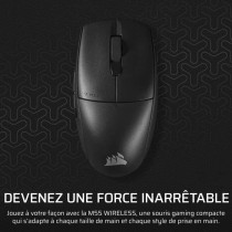 Wireless Gaming Mouse - CORSAIR - M55 Wireless - Black, Symmetrical