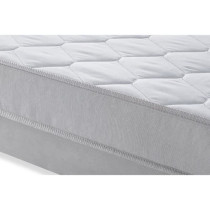 Ensemble Matelas 140x190 cm + Sommier - Mousse - 5 zones - 15 cm - Fer